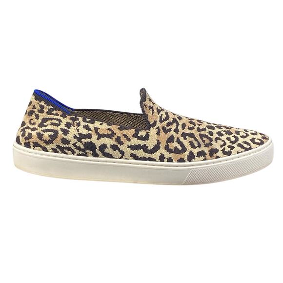 Rothy’s Women’s The Sneaker Leopard Print Slip On Sneaker Size US 10.5 - Picture 1 of 11